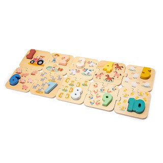 Nummer puzzel - boerderij